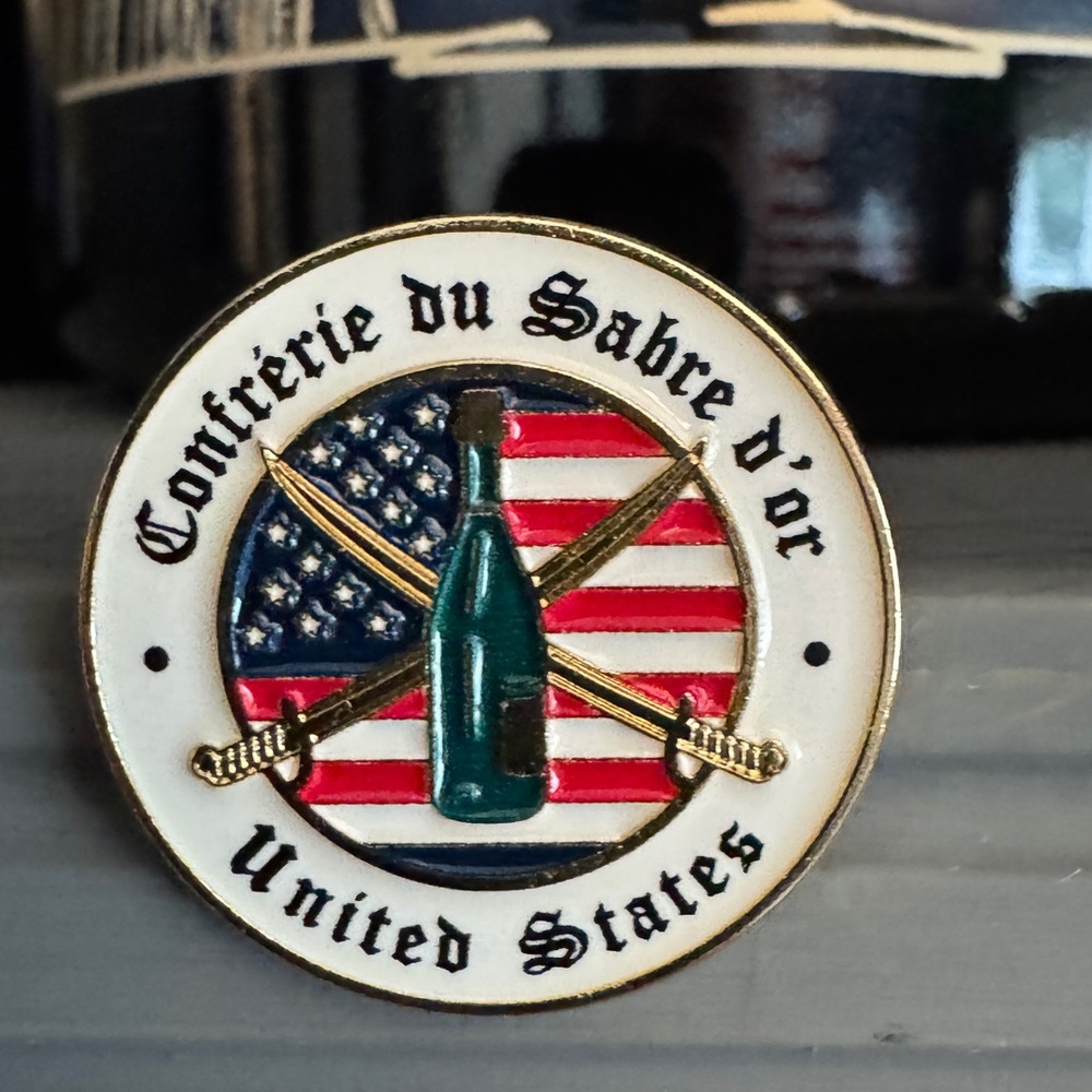 Confrérie du Sabre d’Or Lapel Pin | United States Embassy | Champagne Sabrage